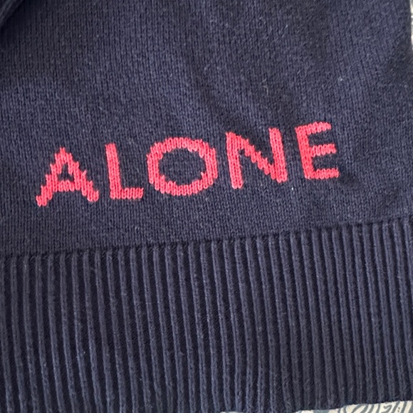 Lilly Pulitzer Navy Sweater “ No Skinny Dipping…. Alone” - Picture 4 of 6